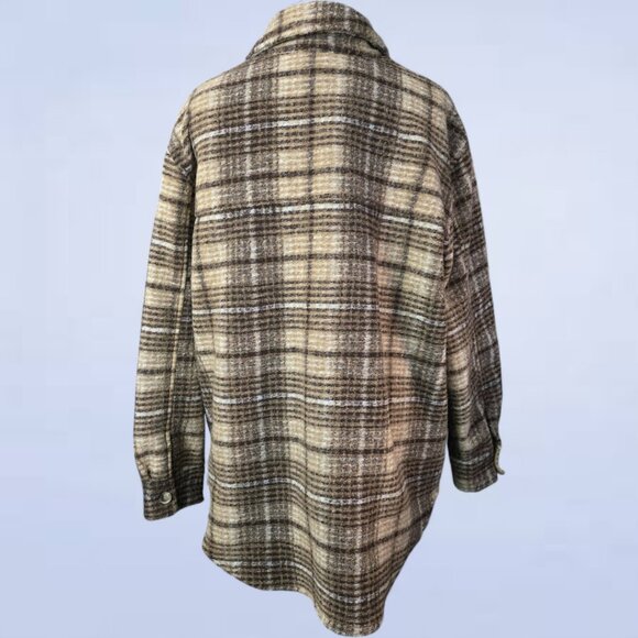 Joie Plaid Shacket - Size Extra Large - Picture 3 of 7